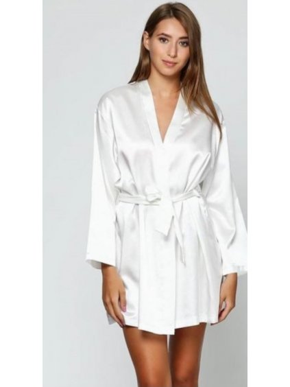 Saténový župan CLASSIC 797 pearl