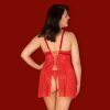 quen size obsessive blossmina chemise and thong ladies underwear (1)