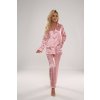 pol pl Satynowa rozpinana pizama damska De Lafense Classic 934 PUDROWY ROZ 35993 2