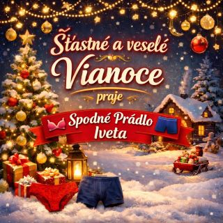 ✨ Šťastné a veselé Vianoce ✨ plné pokoja, radosti a pohody v kruhu najbližších 💫 praje Spodné prádlo Iveta ❤️