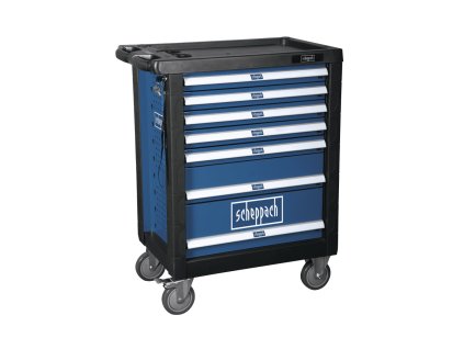 Scheppach TW 1000 - dílenský vozík s nářadím, 7 zásuvek, 263 dílů