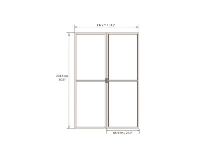 Palram - Canopia Dveře s moskytiérou pro Torino / San Remo  (antracit) -