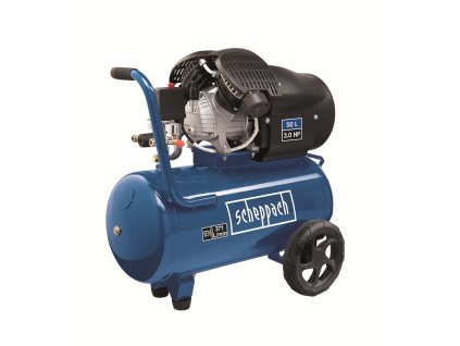 Scheppach HC 53 DC - dvoupístový olejový kompresor 50 l