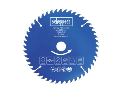 Scheppach Pilový kotouč TCT ( 165 x 20 x 1,6 mm, 48 Z ) - pro BC-HCS165-X / C-HCS165-X