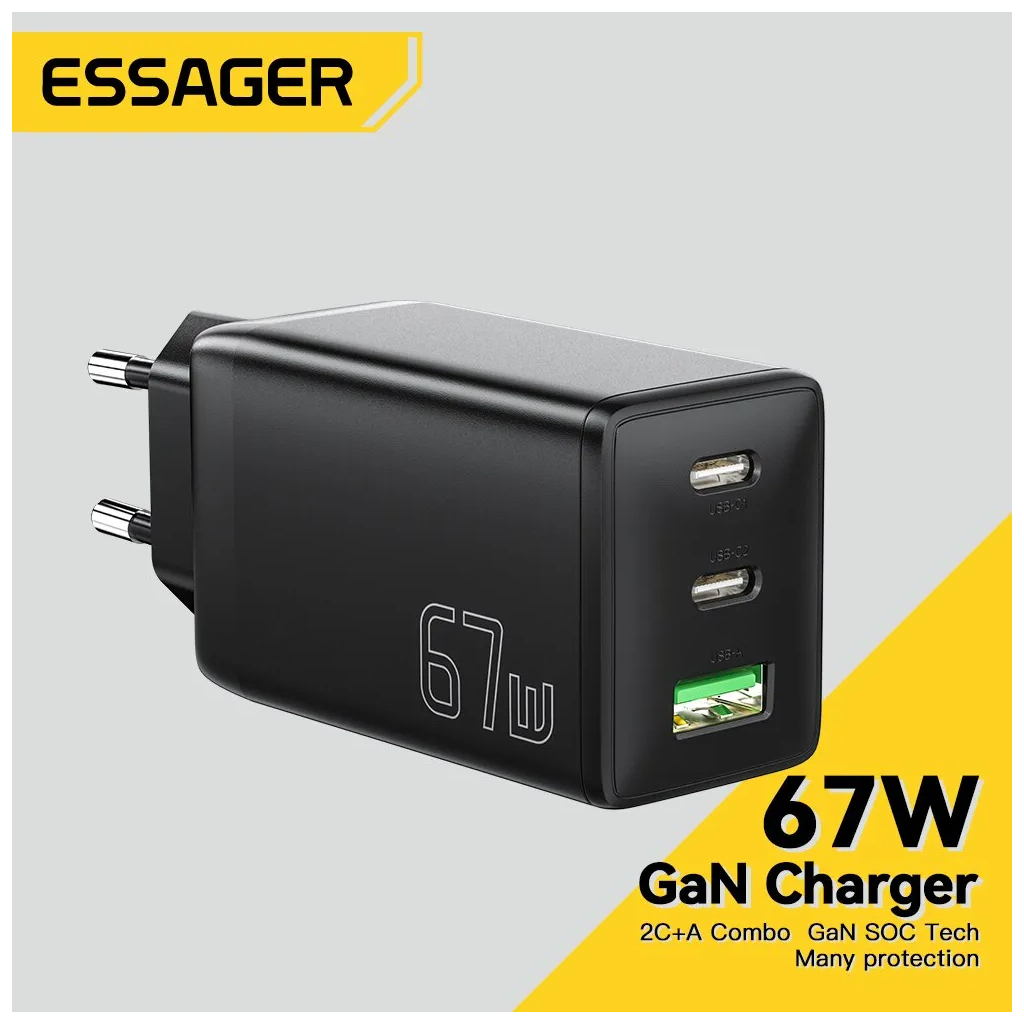 Essager 3-port GaN Charger 65 W