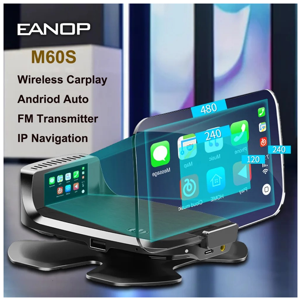 EANOP M60S OBD2 - Zrkadlový Displej do auta