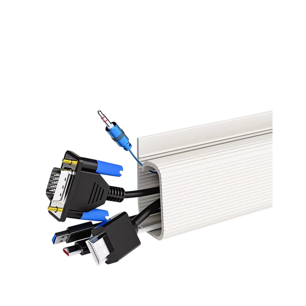 Univerzální PVC organizér kabelů pod pracovní stůl - 40 cm