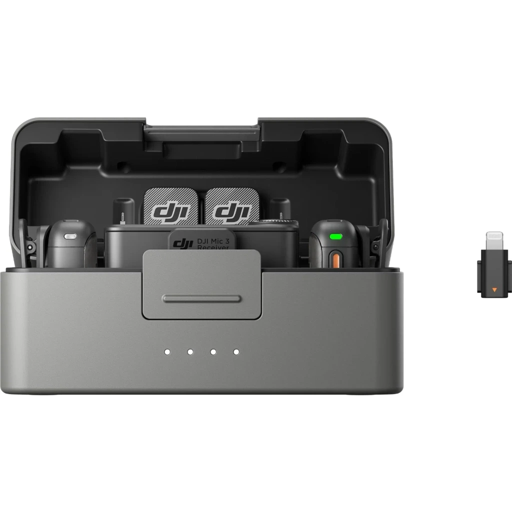 DJI Mic 3 (2 vysílače + 1 přijímač + nabíjecí pouzdro)