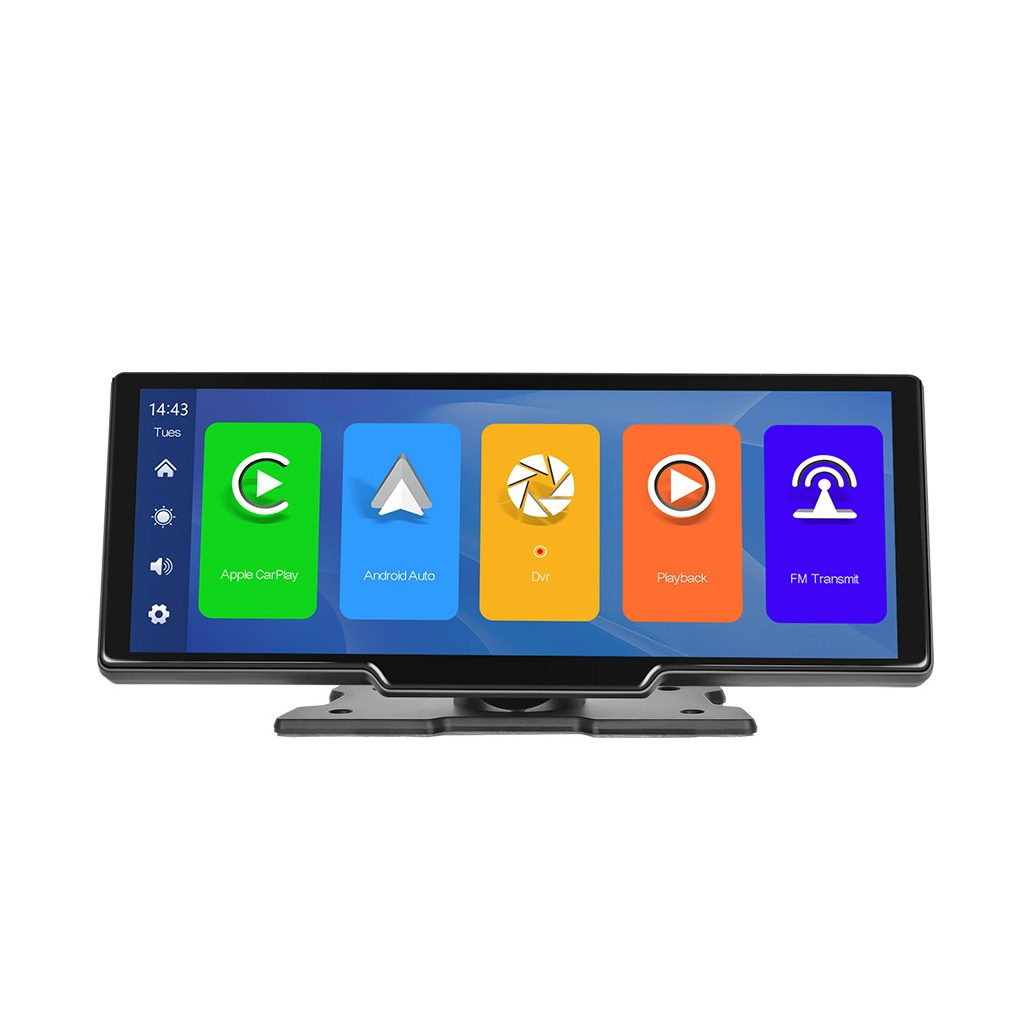 Autorádio  Podofo A3086 - T86DVR - 9,3", Carplay, Android auto, Mirror Cast, 1600x600,