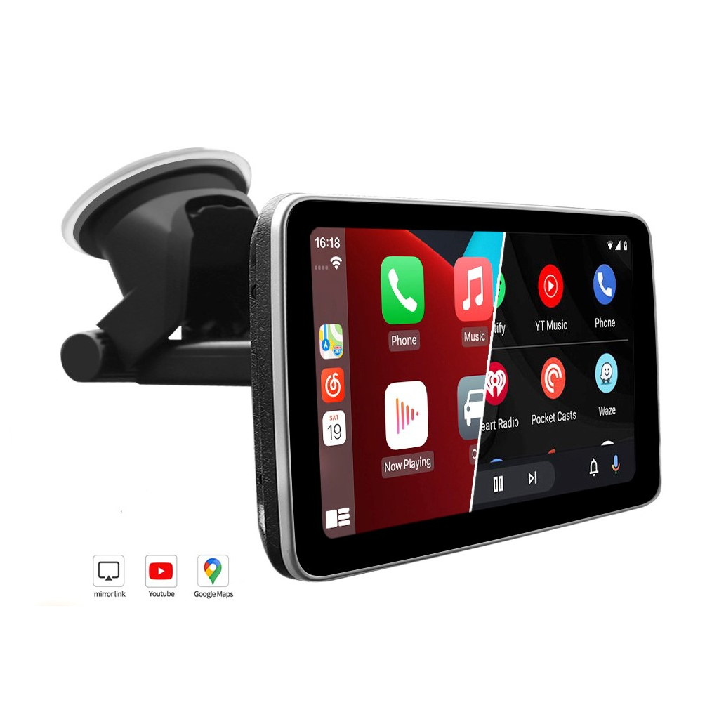 Podofo A3135 - T86MP5 - 2DIN, 7", Carplay, Android auto, Mirror Cast, 1024x600,