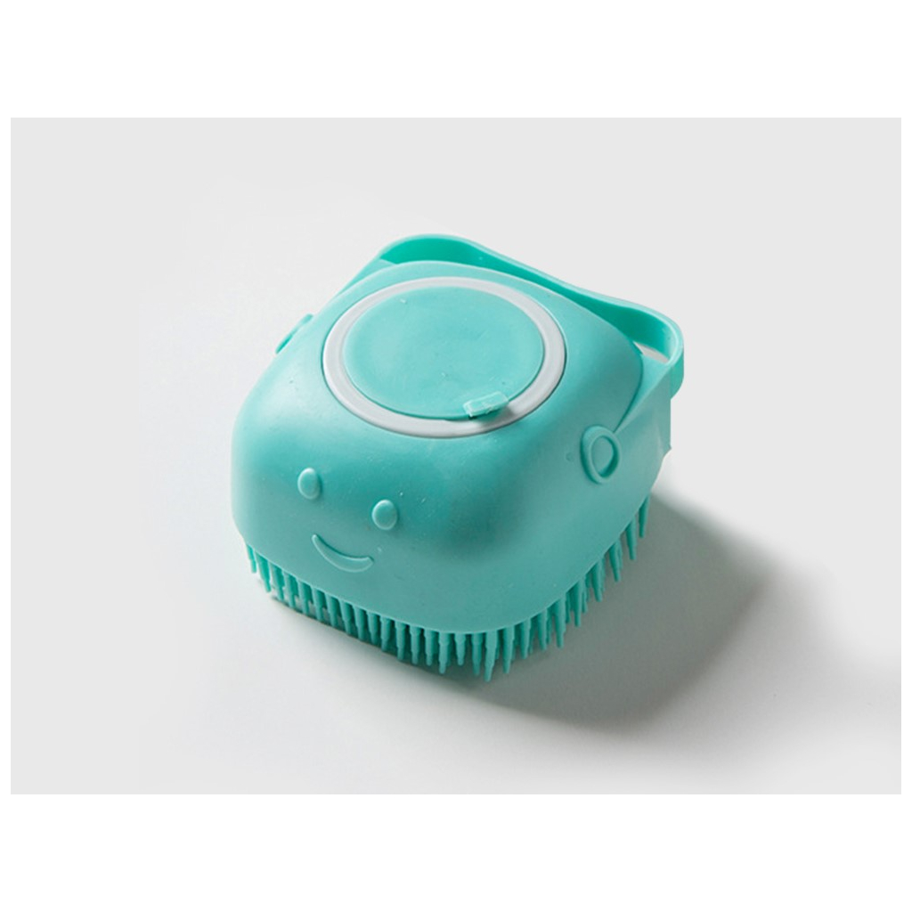 Silikónová kefa na psov a mačky s dávkovačom