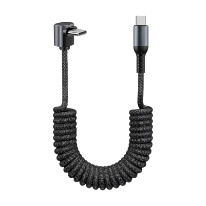 Kroucený opletený nabíjecí kabel s pružným designem