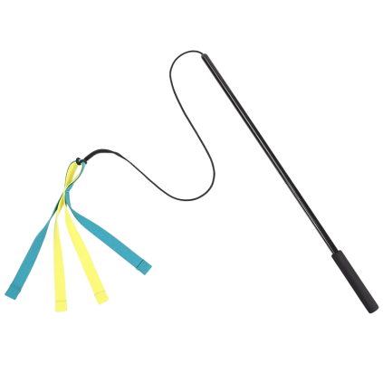 Teleskopické interaktivní vábítko pro psy s hračkou