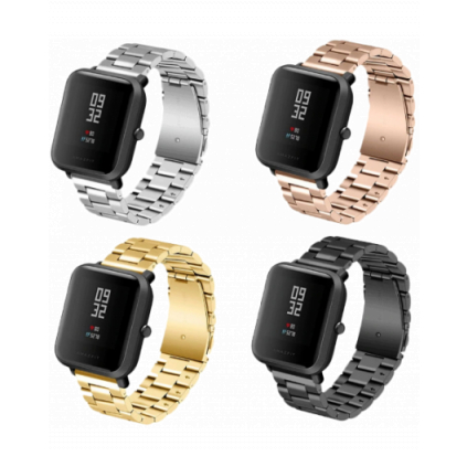 ocelovy pasek pro xiaomi huami amazfit bip bip lite gtr 42mm gts