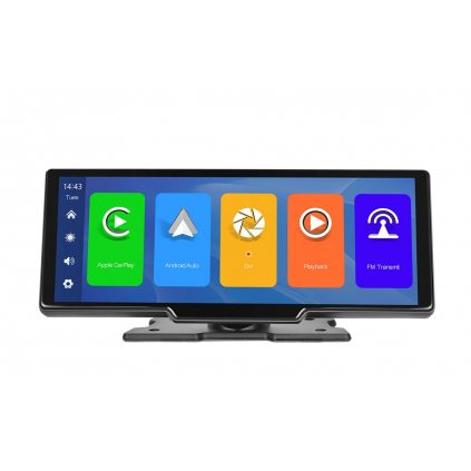 Autorádio  Podofo A3086 - T86DVR - 9,3", Carplay, Android auto, Mirror Cast, 1600x600,