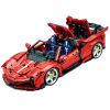 Technická stavebnice červeného supersport - 4260 Dílků
