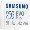 Samsung EVO Plus SDXC 256GB UHS-I (Class 10) + adaptér