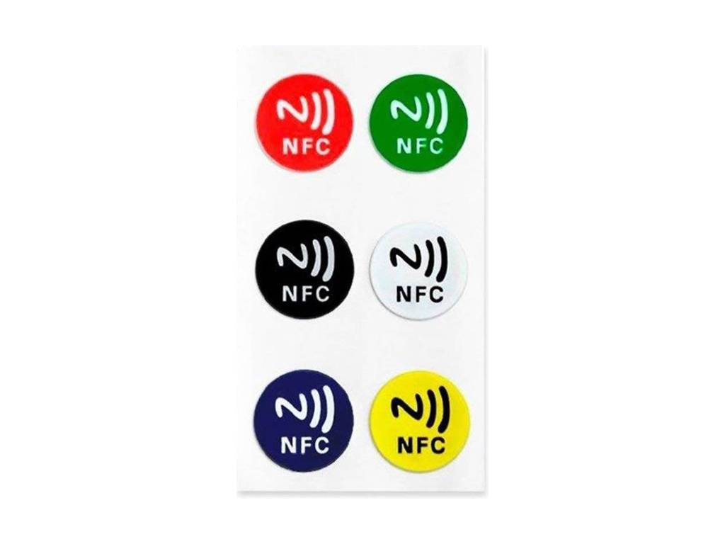 Light Solutions Colored Stickers NFC Tag 6 pack