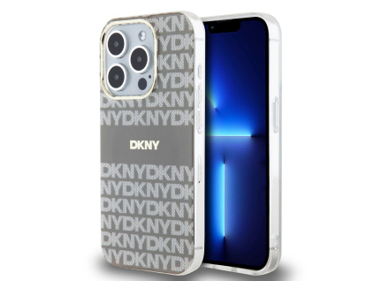 dkny pc tpu repeat pattern tonal stripe magsafe zadni kryt pro iphone 13 pro beige ie12857239