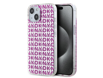 dkny pc tpu repeat pattern zadni kryt pro iphone 15 pink ie12861879