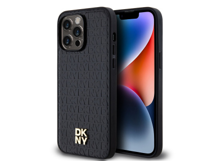 dkny pu leather repeat pattern stack logo magsafe zadni kryt pro iphone 13 pro max black ie12765385