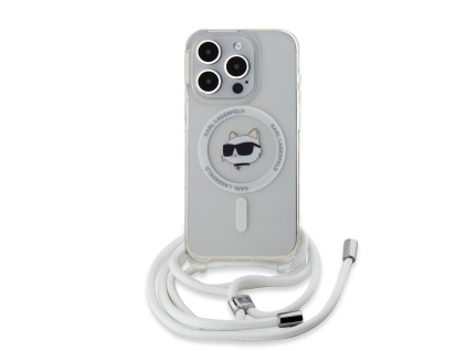 karl lagerfeld iml crossbody choupette head magsafe zadni kryt pro iphone 15 pro transparent ie12878704