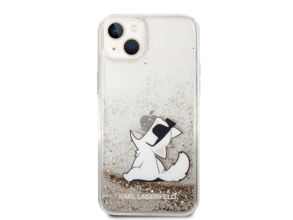 karl lagerfeld liquid glitter choupette eat zadni kryt pro iphone 14 plus gold 1 big ies10525471