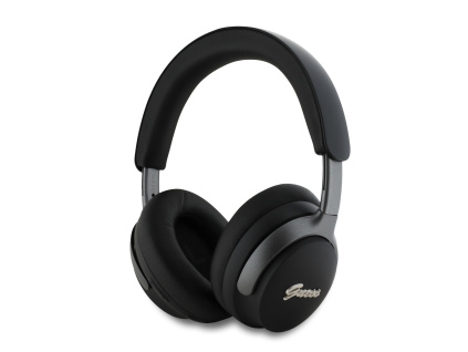 guess pu leather script logo anc enc bezdratova sluchatka black ie13211633