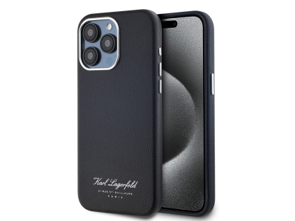 karl lagerfeld grained pu hotel rsg zadni kryt pro iphone 15 pro black ie12974810