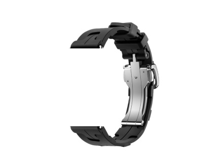 Silikonový barevný řemínek s motýlkovou kovovou sponou 20mm pro hodinky Samsung / Huawei / Xiaomi / Garmin