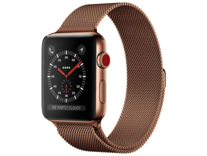 master of bling white steel 14k gold finish 42mm milanese loop apple mesh band watch 0 0 540 540