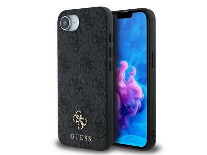 guess pu 4g small metal logo magsafe zadni kryt pro iphone 16e grey ie13665690