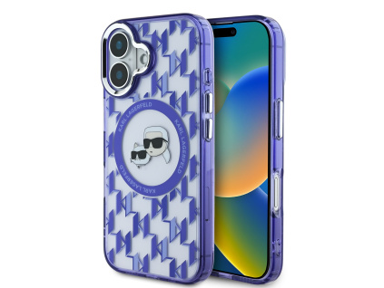 karl lagerfeld iml monogram k ch heads magsafe zadni kryt pro iphone 16 purple ie13283053