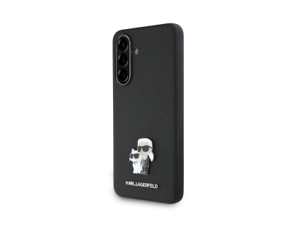 karl lagerfeld pu saffiano metal karl and choupette zadni kryt pro samsung galaxy a56 black ie13677748