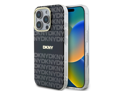 dkny pc tpu repeat pattern tonal stripe magsafe zadni kryt pro iphone 16 pro max black ie13202054