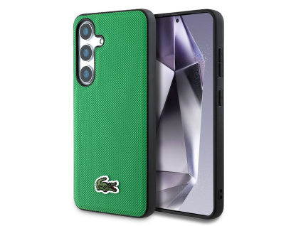 lacoste iconic petit pique woven logo magsafe zadni kryt pro samsung galaxy s25 green ie14302309
