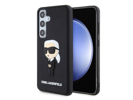 karl lagerfeld 3d rubber ikonik zadni kryt pro samsung galaxy s24 black ie14435422