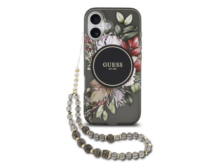 guess iml flowers strap magsafe zadni kryt pro iphone 17 black ie14413276