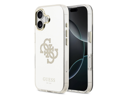 guess pc tpu mirror 4g glitter logo magsafe zadni kryt pro iphone 17 gold ie14469072