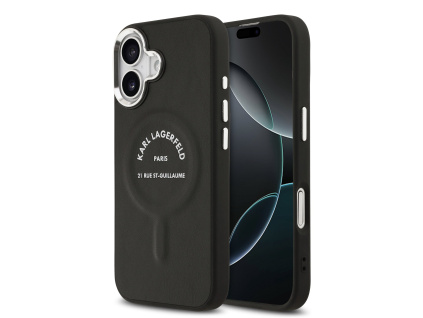 karl lagerfeld pu rsg logo magsafe zadni kryt pro iphone 17 black ie14425582