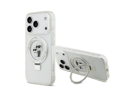 karl lagerfeld ringstand karl and choupette magsafe zadni kryt pro iphone 17 pro white ie14367511