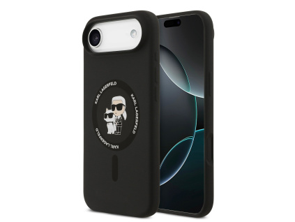 karl lagerfeld liquid silicone karl and choupette magsafe zadni kryt pro iphone air black ie14454149