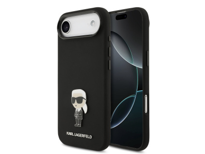 karl lagerfeld liquid silicone metal ikonik zadni kryt pro iphone air black ie14491675