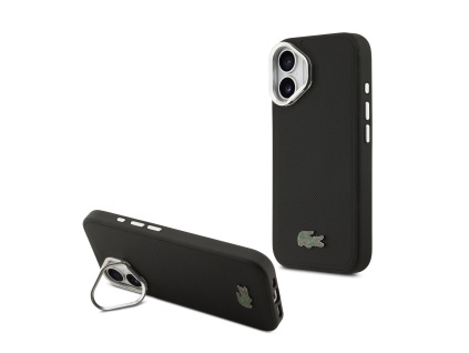 lacoste iconic petit pique camera stand magsafe zadni kryt pro iphone 17 black ie14396711