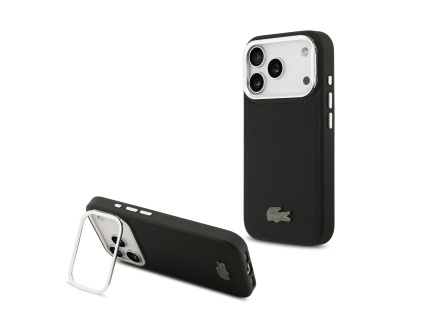 lacoste iconic petit pique camera stand magsafe zadni kryt pro iphone 17 pro black ie14380469