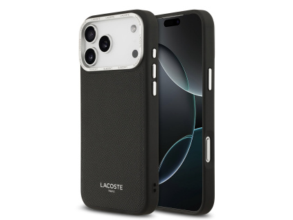 lacoste pu leather champs elysees magsafe zadni kryt pro iphone 17 pro max black ie14425581