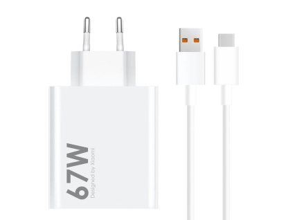 xiaomi mdy 14 ew usb a 67w cestovni nabijecka usb c 6a datovy kabel white bulk ie12878648