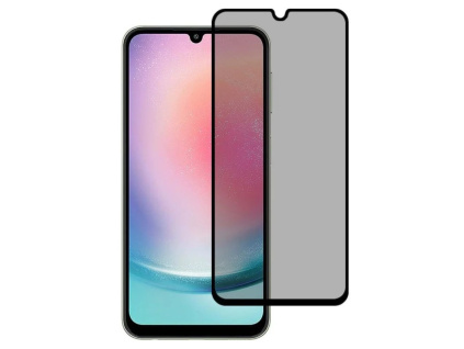 Samsung Galaxy A25 Privacy Full Cover Tempered Glass Screen Protector Black EdgeNone 29122023 01 p