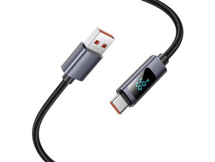 HOCO 5A nabíjecí datový kabel 1m s displejem USB-C