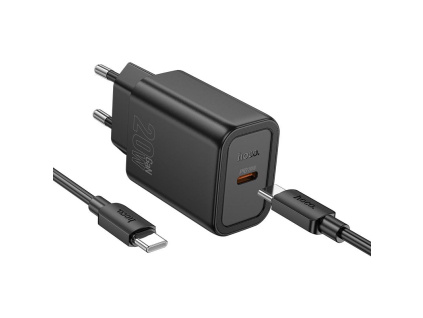 HOCO PD20W jednoportová nabíječka s kabelem USB-C / USB-C